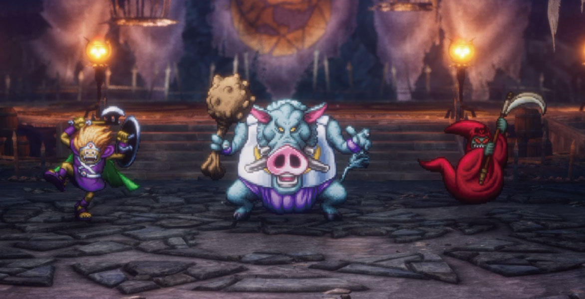 HD-2D版ドラクエ2「ワイルドホッグ＆エインヘリヤ＆やみぼうし」