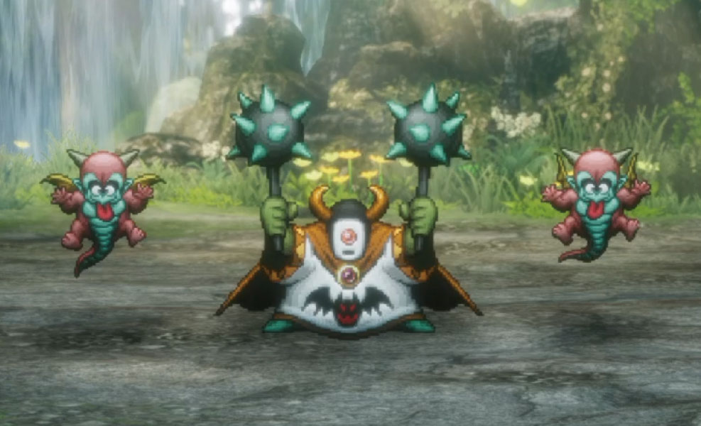 HD-2D版ドラクエ2「はかいの神父＆ベビル×2」