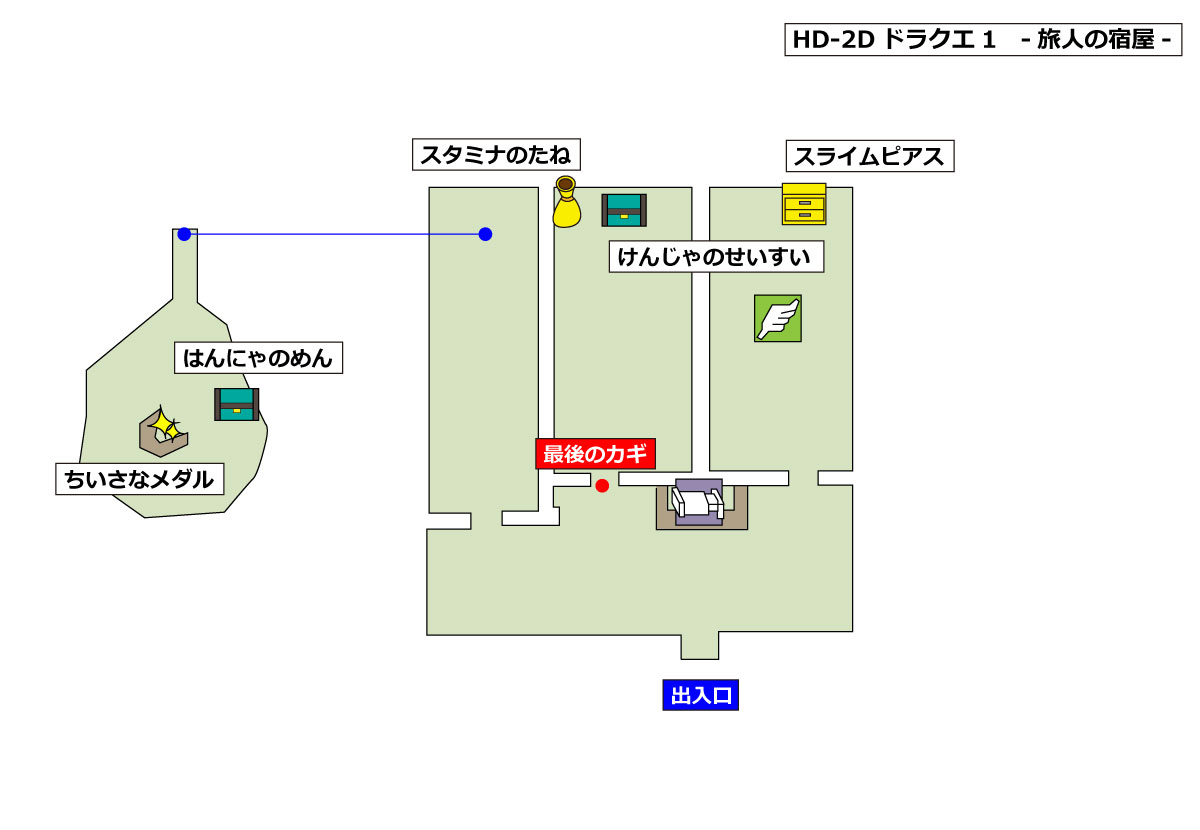 HD-2D版ドラクエ1 「旅人の宿屋」マップ