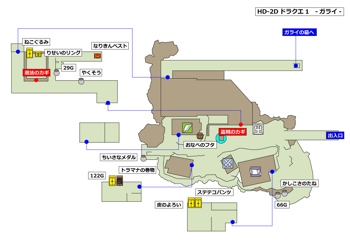 HD-2D版ドラクエ1 「ガライ」マップ