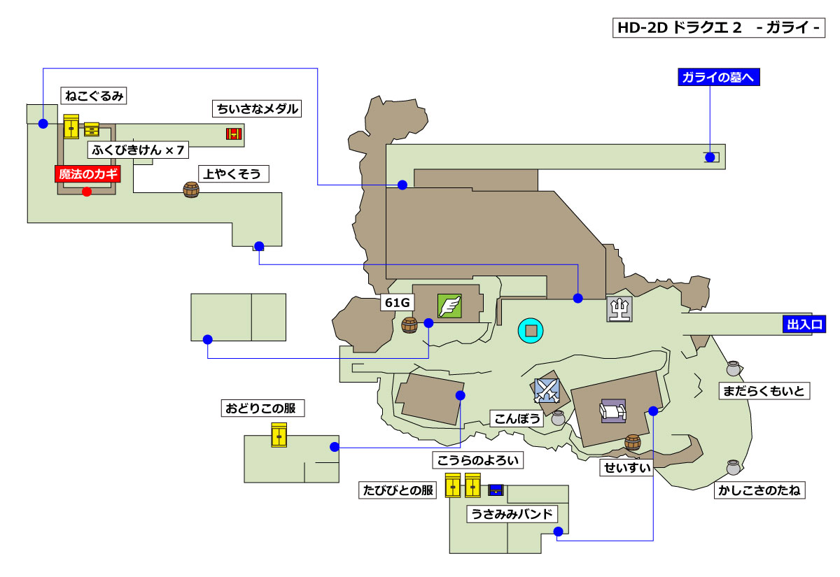 HD-2D版ドラクエ2 「ガライ」マップ