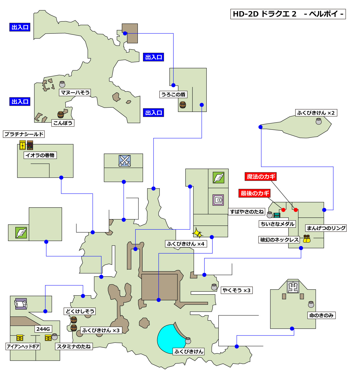 HD-2D版ドラクエ2 「ペルポイ」マップ