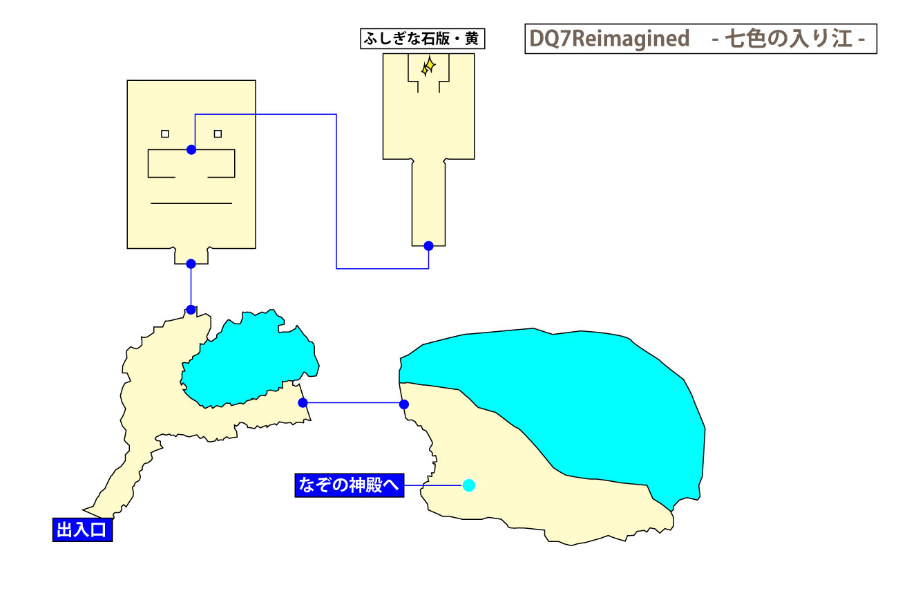 ドラクエ7リイマジンド「七色の入り江」のマップ