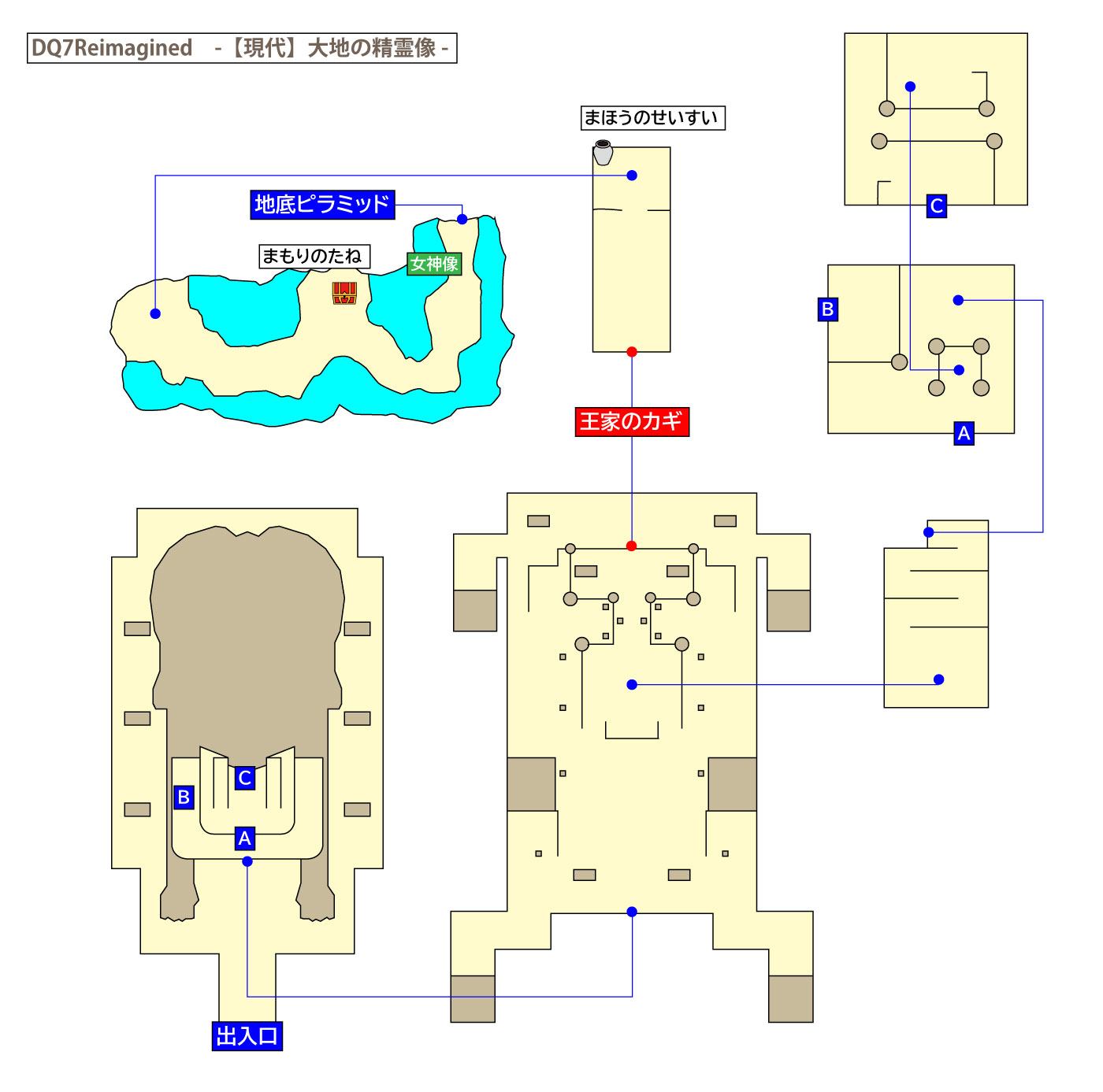 ドラクエ7リイマジンド「大地の精霊像」のマップ