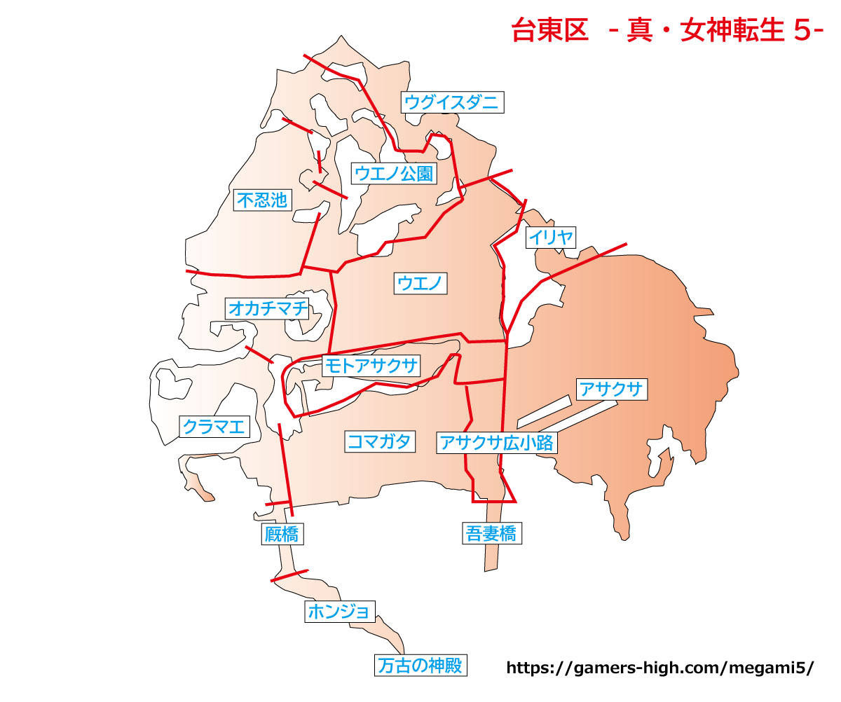 台東区マップ